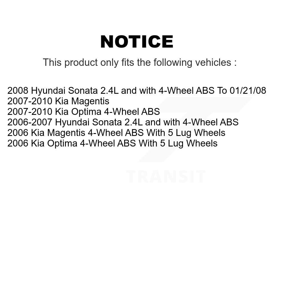 Transit Auto - KBB-108366 - Front and Rear Wheel Bearing Kits image 24