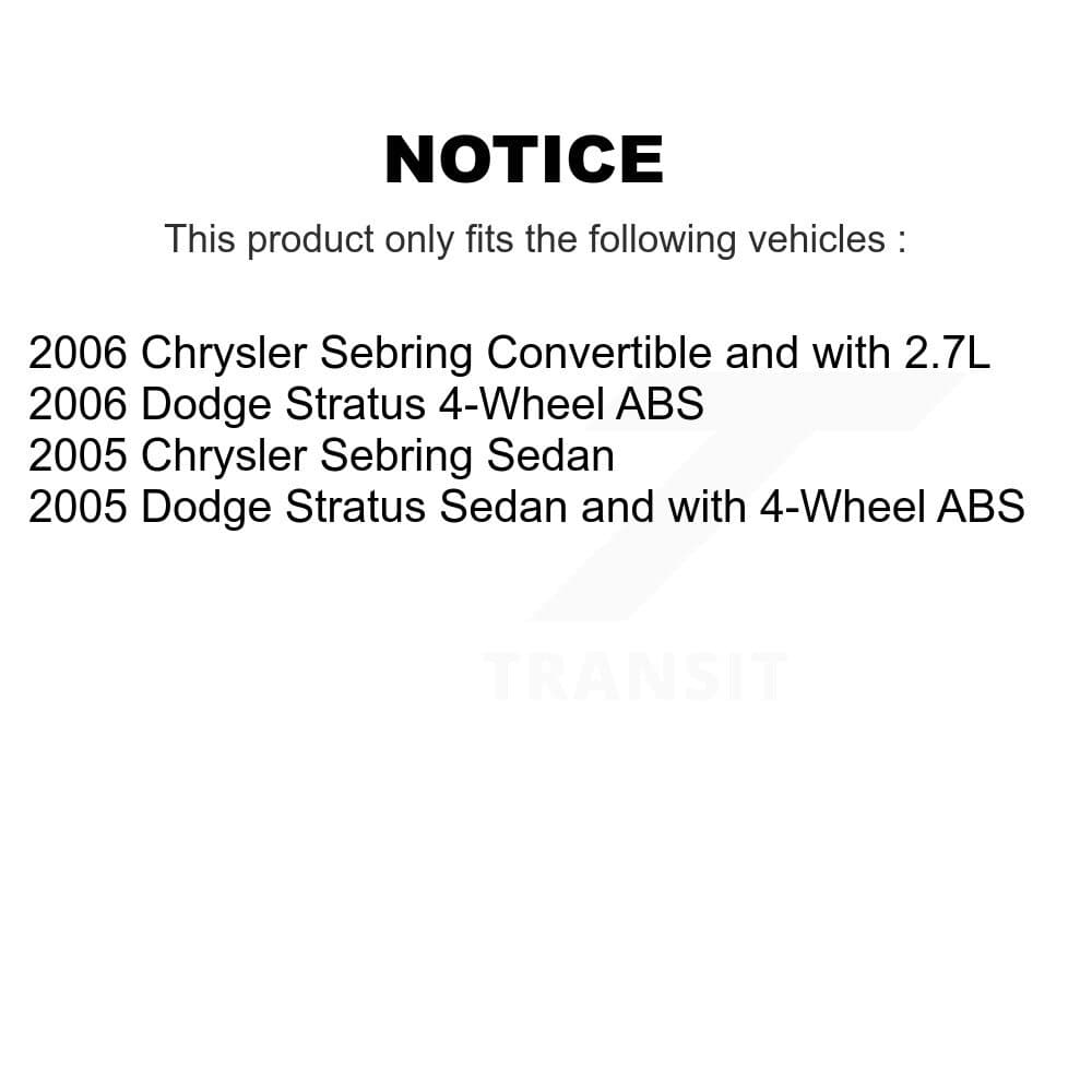 Transit Auto - KBB-108777 - Front and Rear Wheel Bearing and Hub Assembly Kits image 19