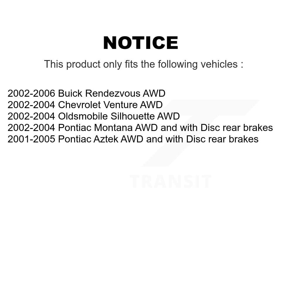 Transit Auto - KBB-109074 - Front and Rear Wheel Bearing and Hub Assembly Kits image 19