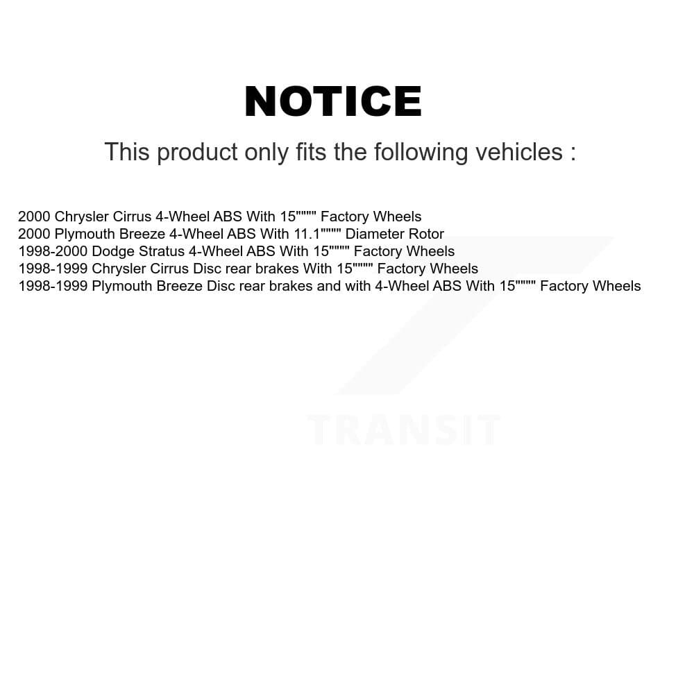 Transit Auto - KBB-109492 - Front and Rear Wheel Bearing and Hub Assembly Kits image 19