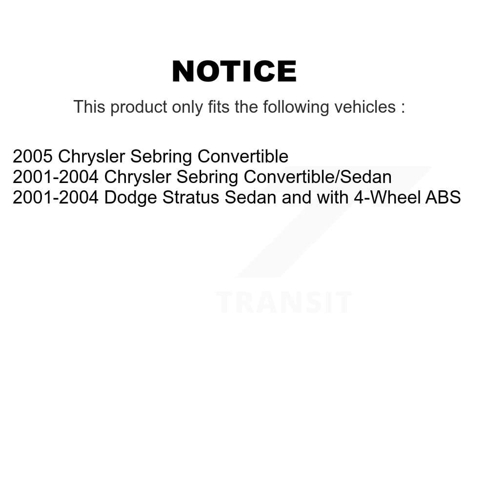 Transit Auto - KBB-109493 - Front and Rear Wheel Bearing and Hub Assembly Kits image 19