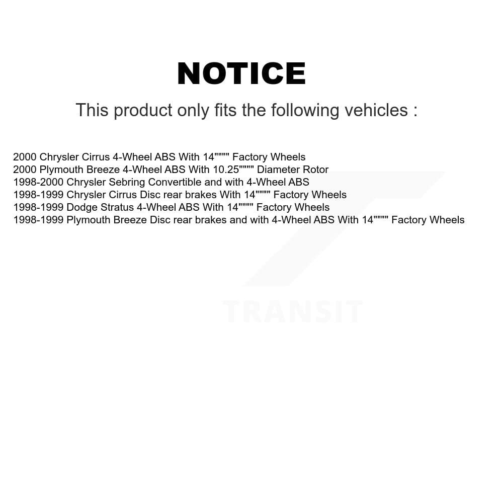 Transit Auto - KBB-109495 - Front and Rear Wheel Bearing and Hub Assembly Kits image 19