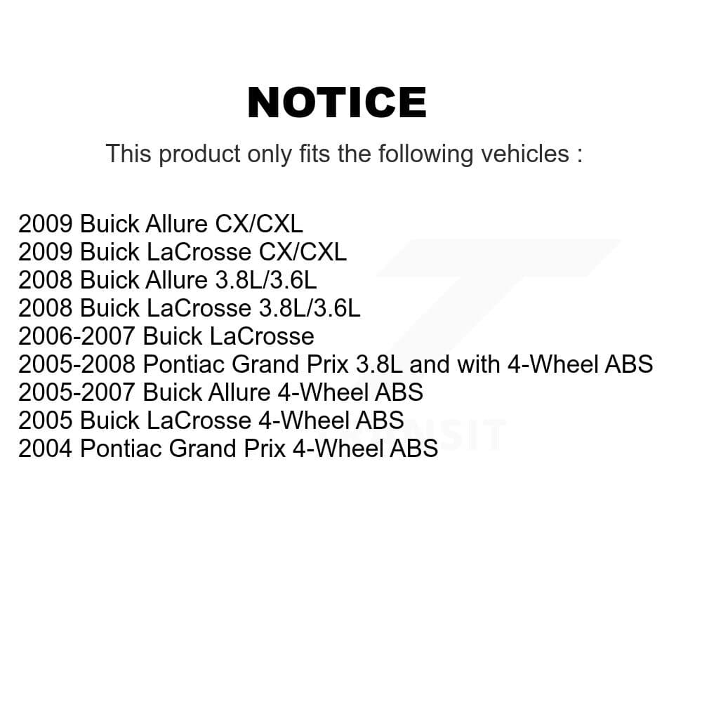 Transit Auto - KBB-112106 - Front and Rear Wheel Bearing and Hub Assembly Kits image 19