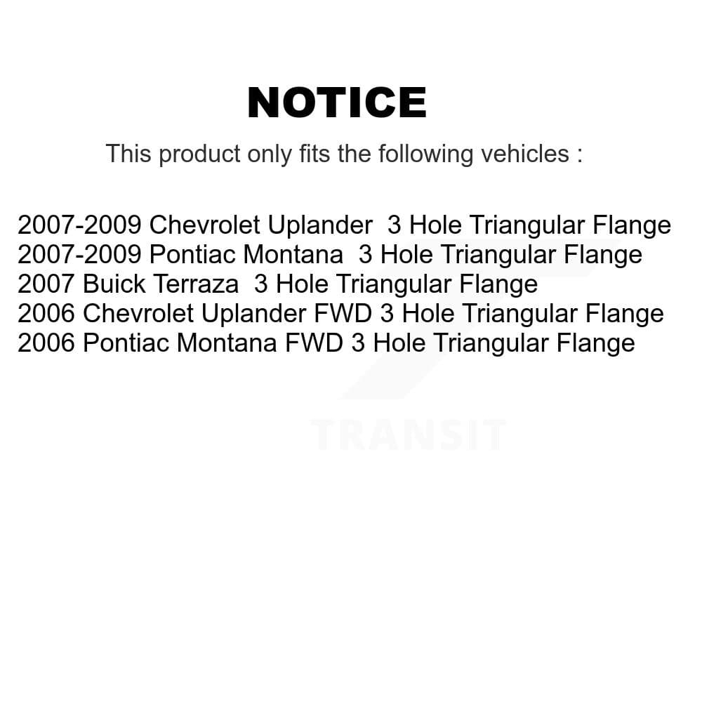 Transit Auto - KBB-112275 - Front and Rear Wheel Bearing and Hub Assembly Kits image 19