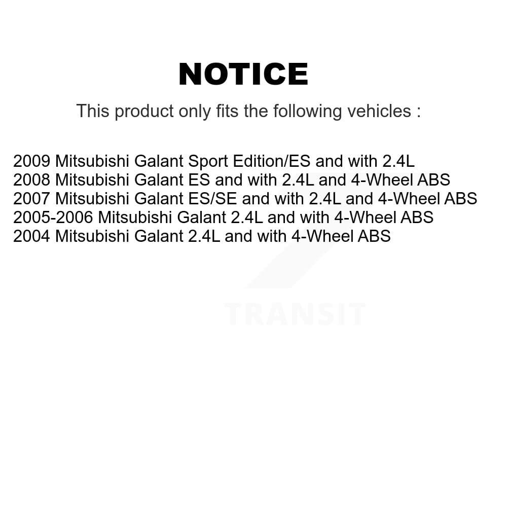 Transit Auto - KBB-119316 - Front and Rear Wheel Bearing and Hub Assembly Kits image 19