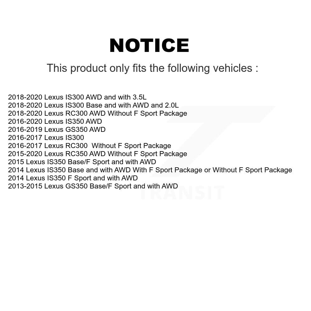 Transit Auto - KBB-123796 - Front and Rear Wheel Bearing and Hub Assembly Kits image 19