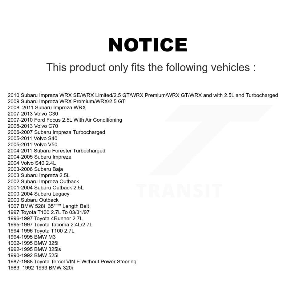 Kobra - KBR-5050350 - Alternator and Power Steering Serpentine Belt image 9