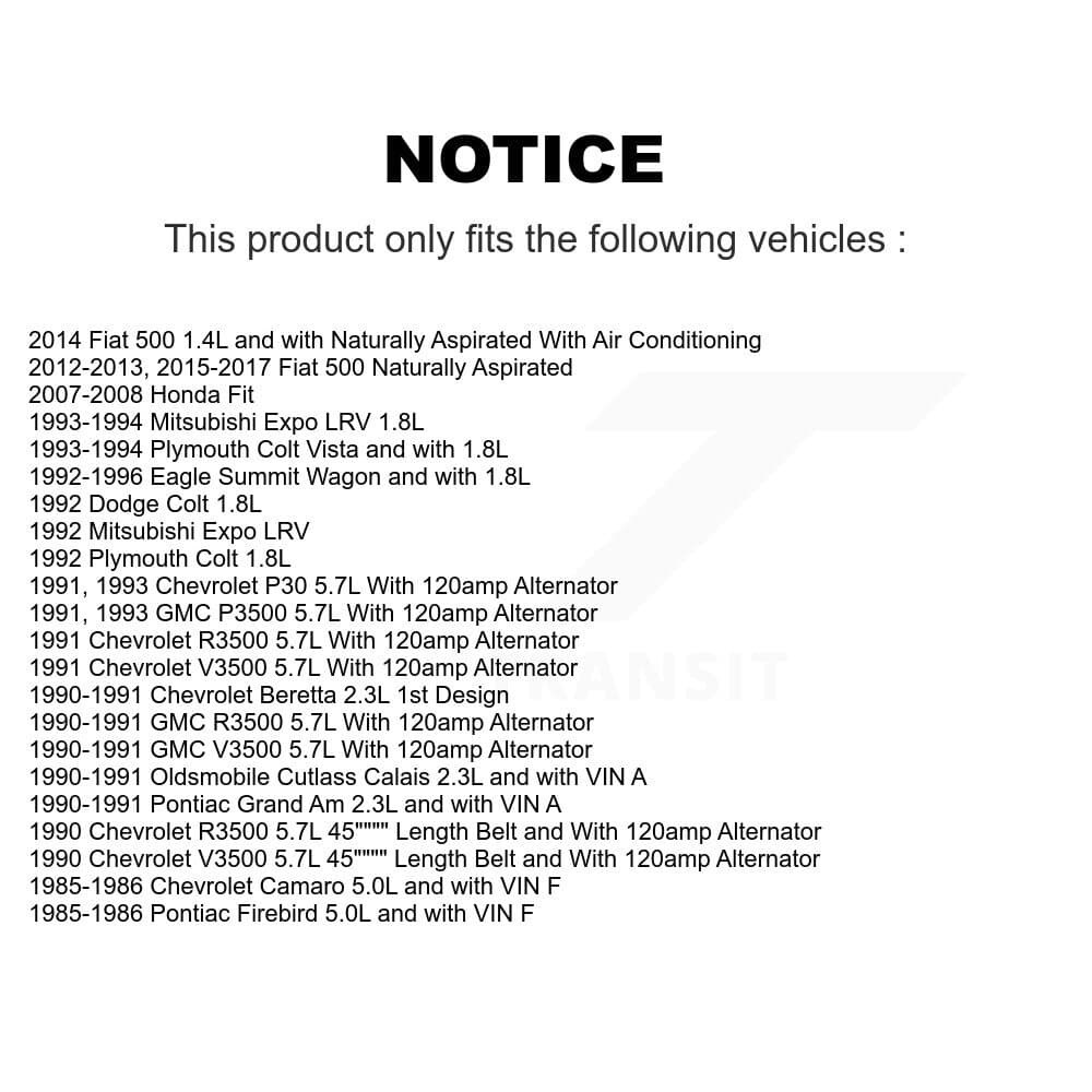 Kobra - KBR-5050450 - Power Steering, Air Conditioning and Idler Serpentine Belt image 9