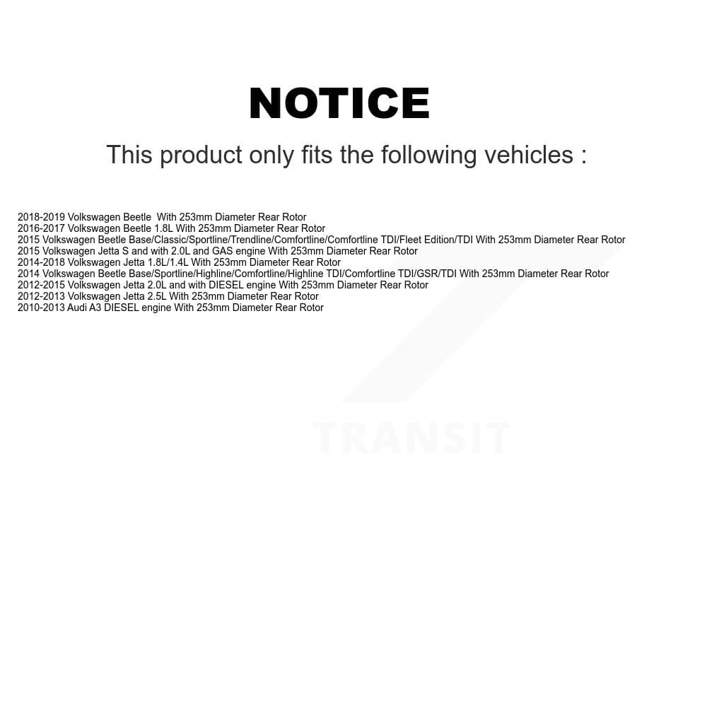 Transit Auto - KC8-100086T - Rear Disc Brake Kits image 24