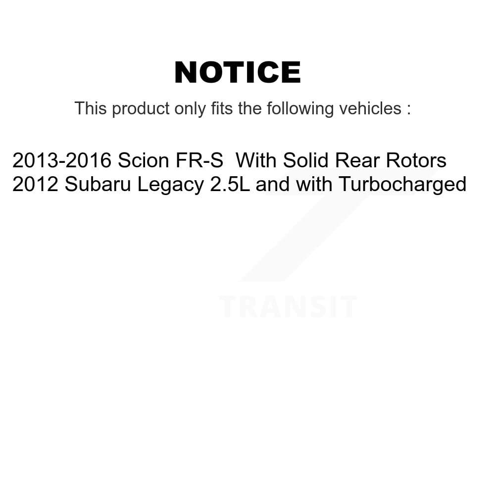 Transit Auto - KC8-100137T - Rear Disc Brake Kits image 24