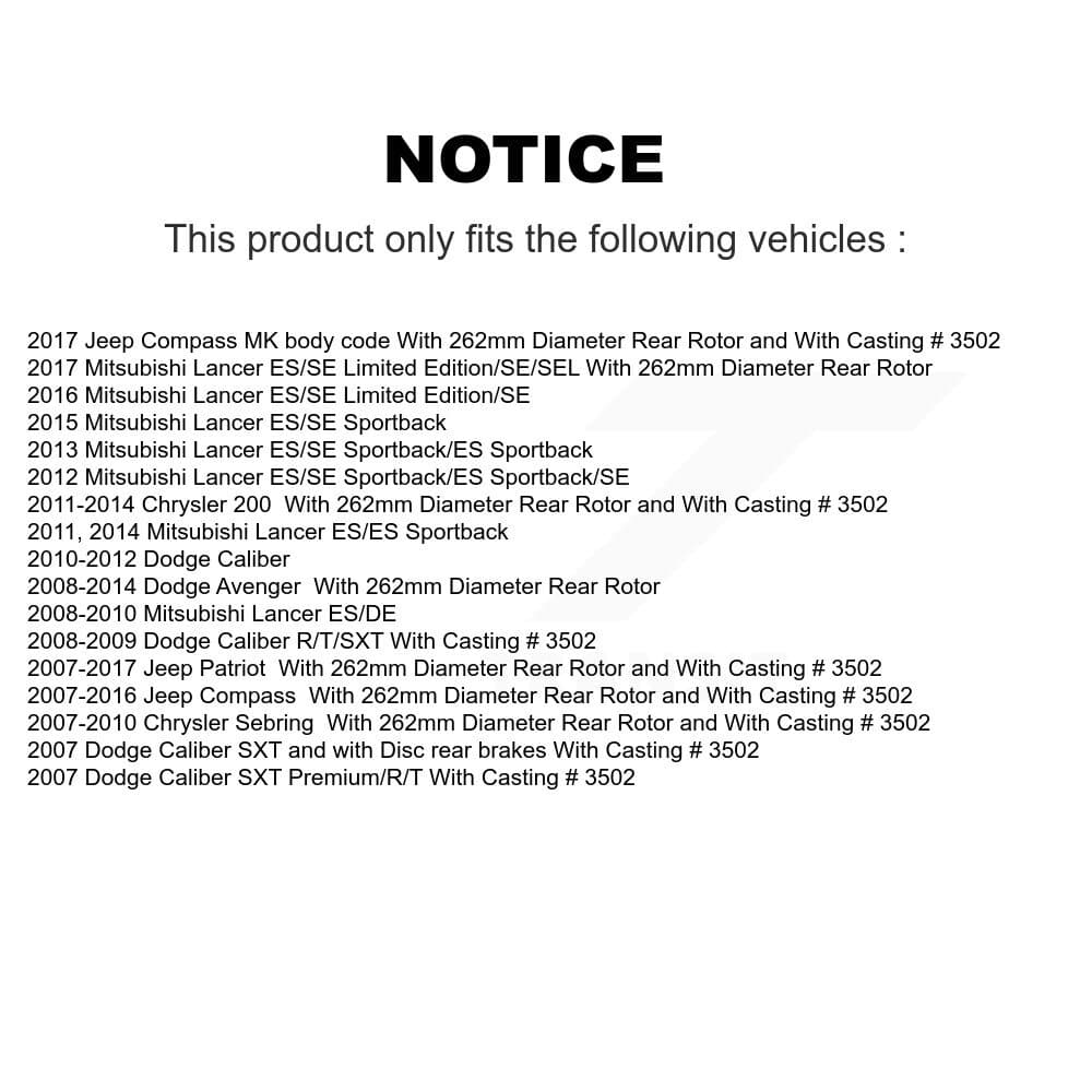 Transit Auto - KC8-100375P - Rear Disc Brake Kits image 24