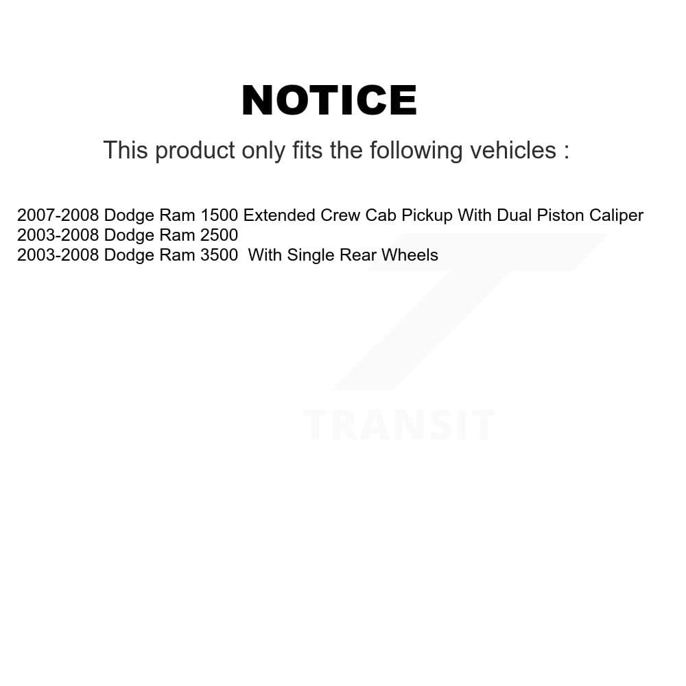 Transit Auto - KC8-100423S - Rear Disc Brake Kits image 24