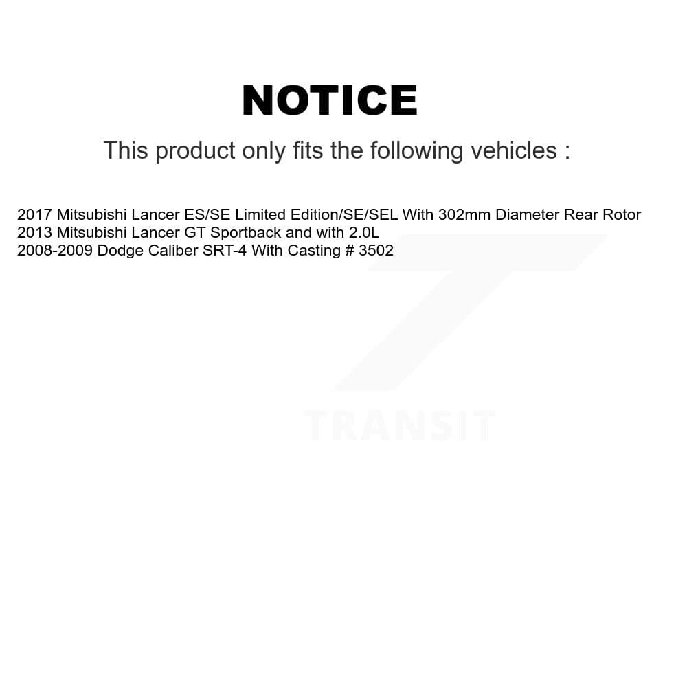 Transit Auto - KC8-100438S - Rear Disc Brake Kits image 24