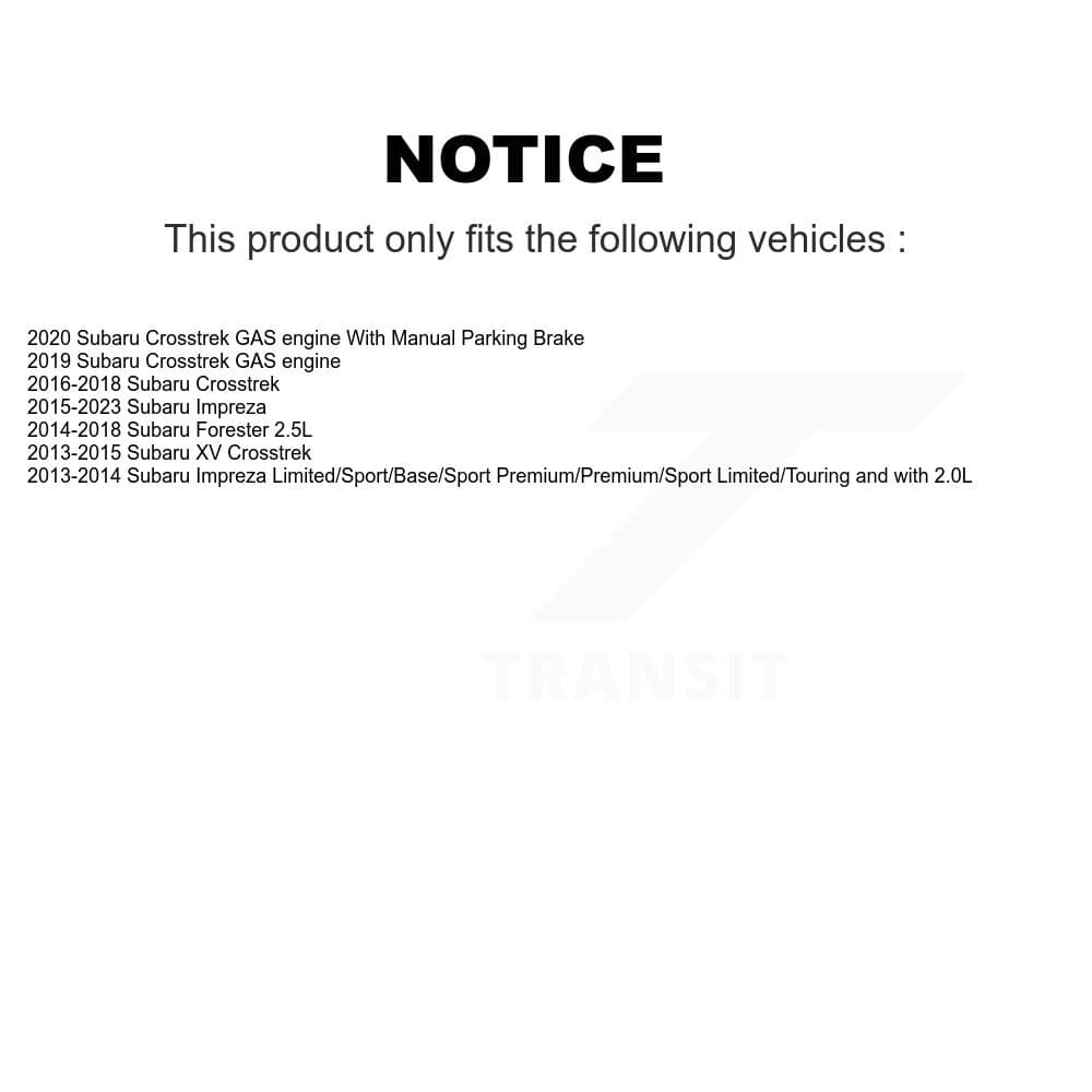 Transit Auto - KC8-100613S - Rear Disc Brake Kits image 24