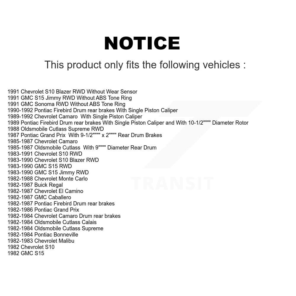 Transit Auto - KC8-100756P - Front and Rear Disc Brake Kits image 24