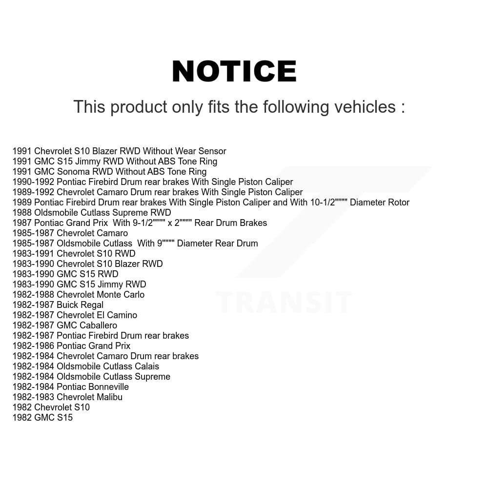 Transit Auto - KC8-100770P - Front and Rear Disc Brake Kits image 24