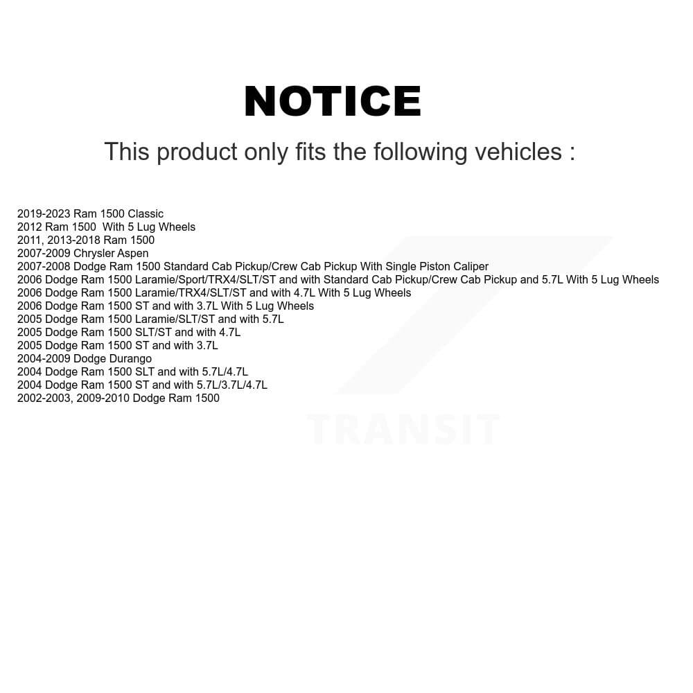 Transit Auto - KC8-100812N - Rear Disc Brake Kits image 24
