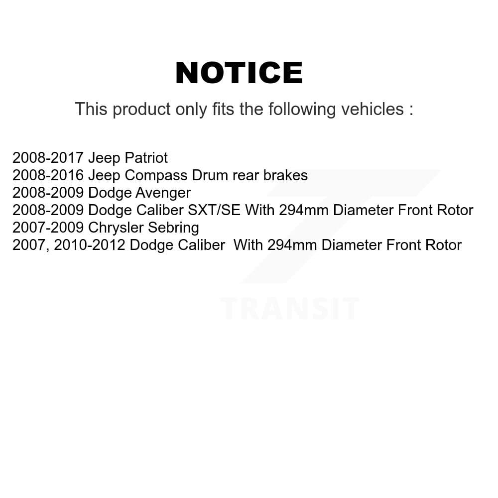 Transit Auto - KC8-100945P - Front and Rear Disc Brake Kits image 24