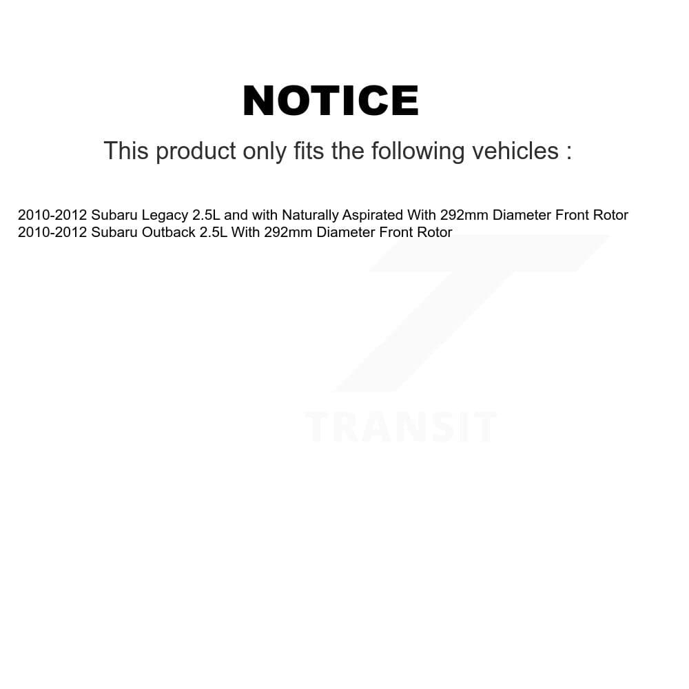 Transit Auto - KC8-101014P - Front and Rear Disc Brake Kits image 24