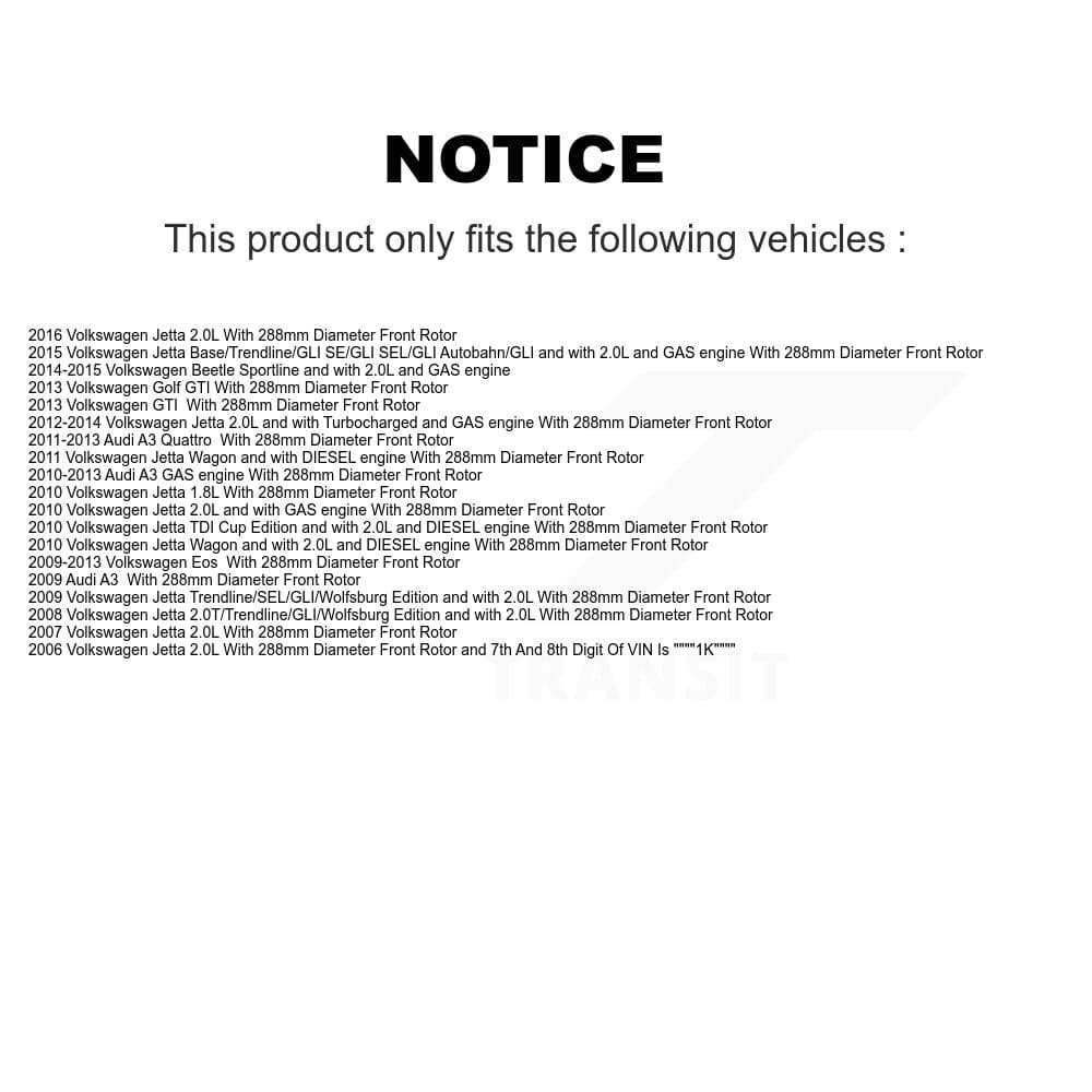 Transit Auto - KCD-100016S - Front Disc Brake Kits image 24