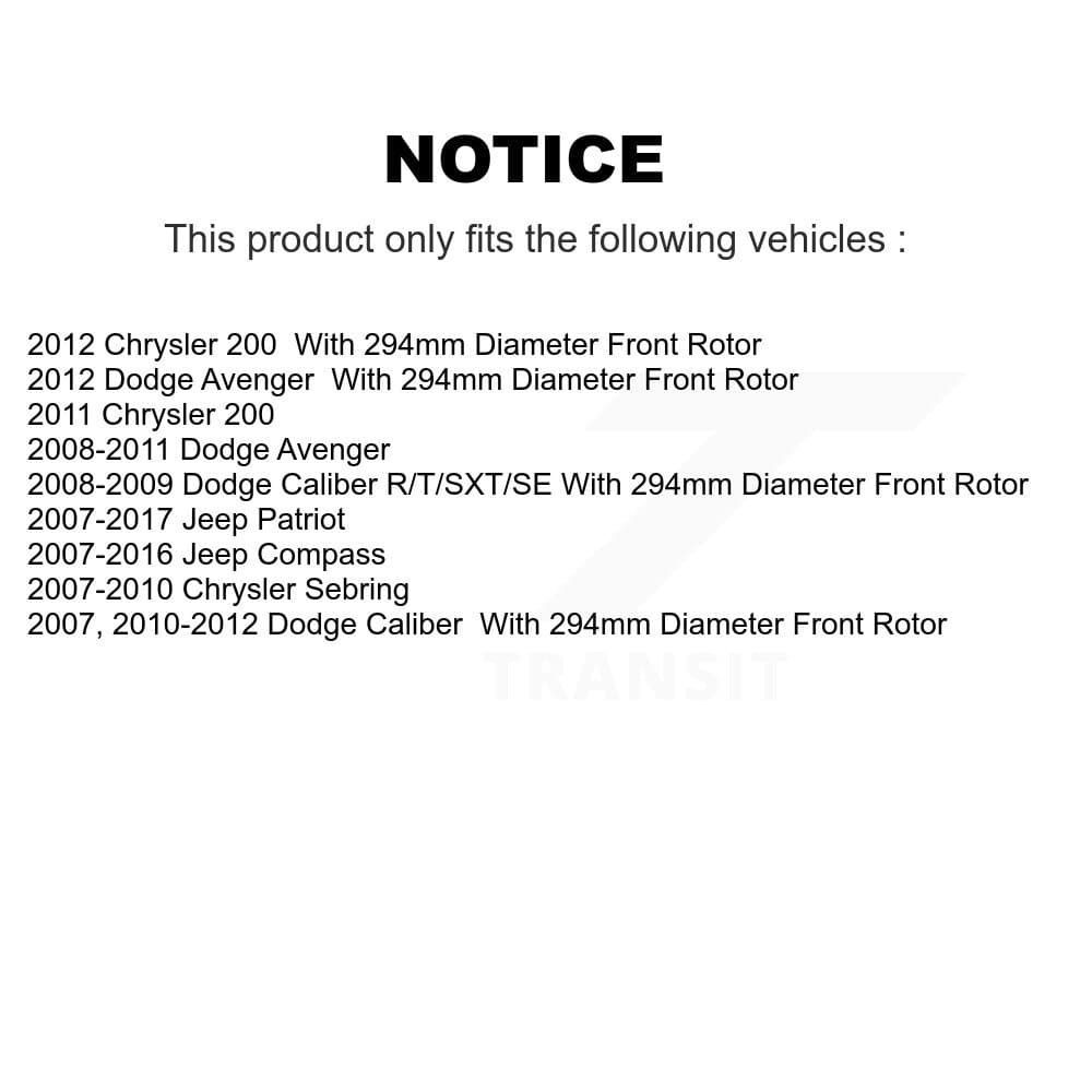 Transit Auto - KCD-100110P - Front Disc Brake Kits image 24