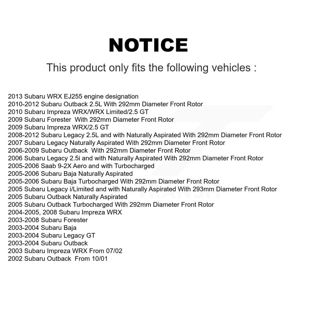 Transit Auto - KCD-100117N - Front Disc Brake Kits image 24
