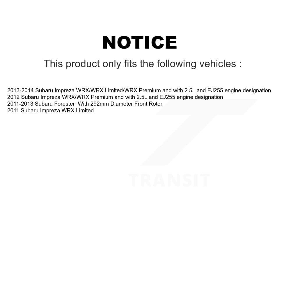 Transit Auto - KCD-100262S - Front and Rear Disc Brake Kits image 24