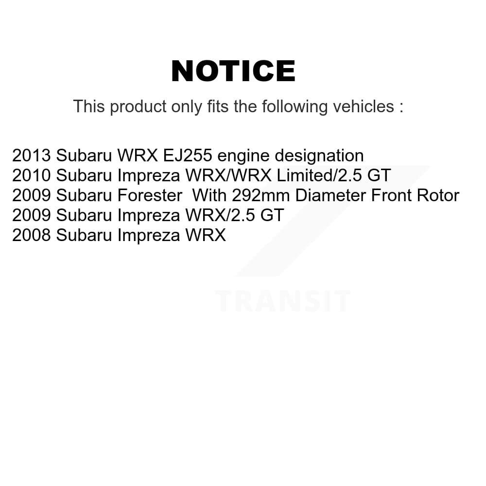 Transit Auto - KCD-100276P - Front and Rear Disc Brake Kits image 24