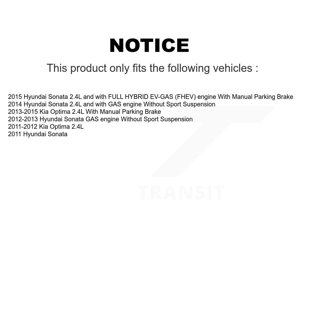 Transit Auto - KCD-100374C - Front and Rear Disc Brake Kits image 24