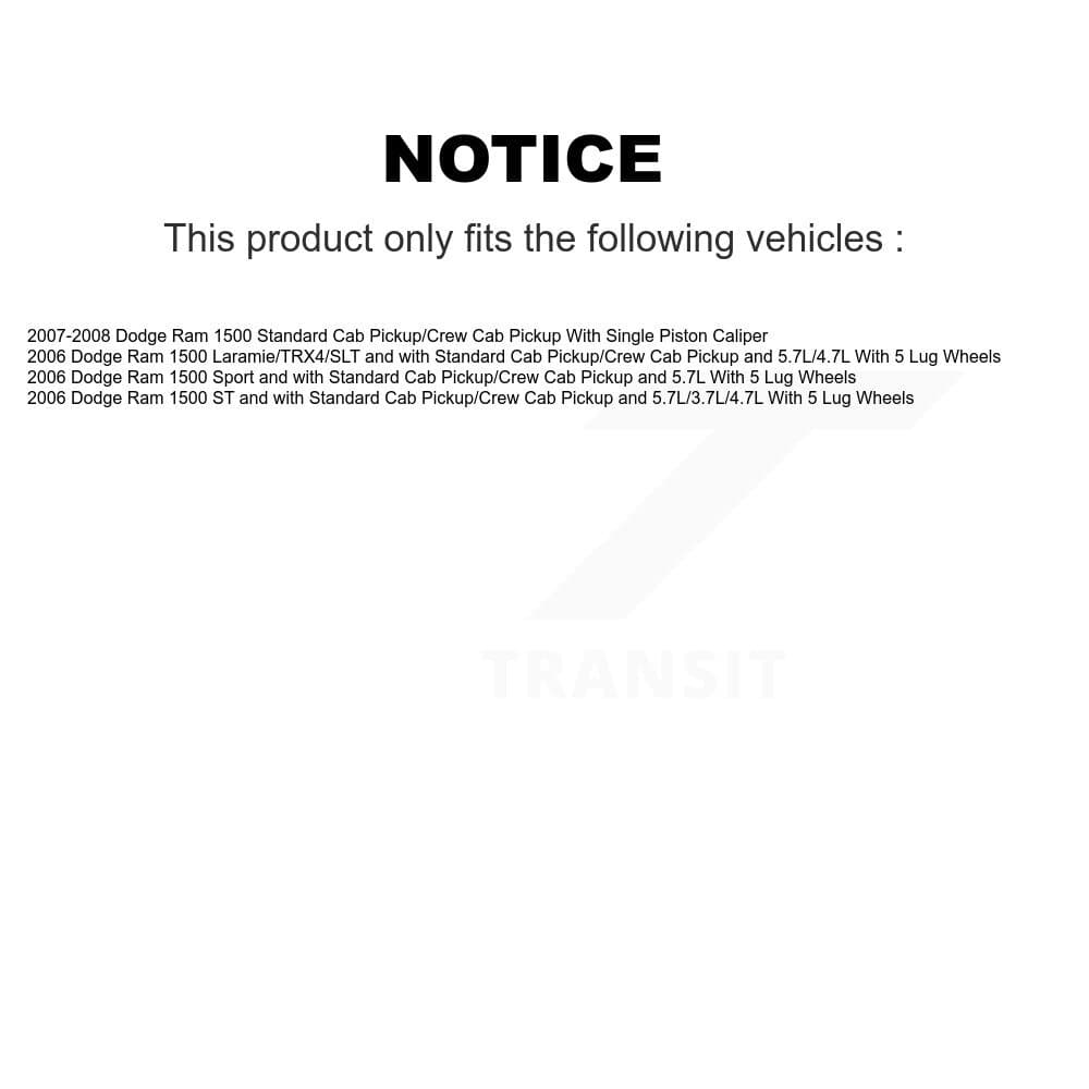 Transit Auto - KCD-100416N - Front and Rear Disc Brake Kits image 24