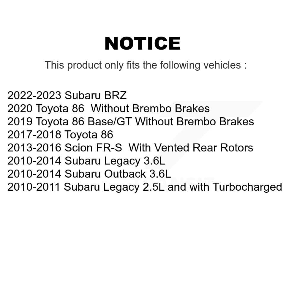 Transit Auto - KCD-100536C - Rear Disc Brake Kits image 24