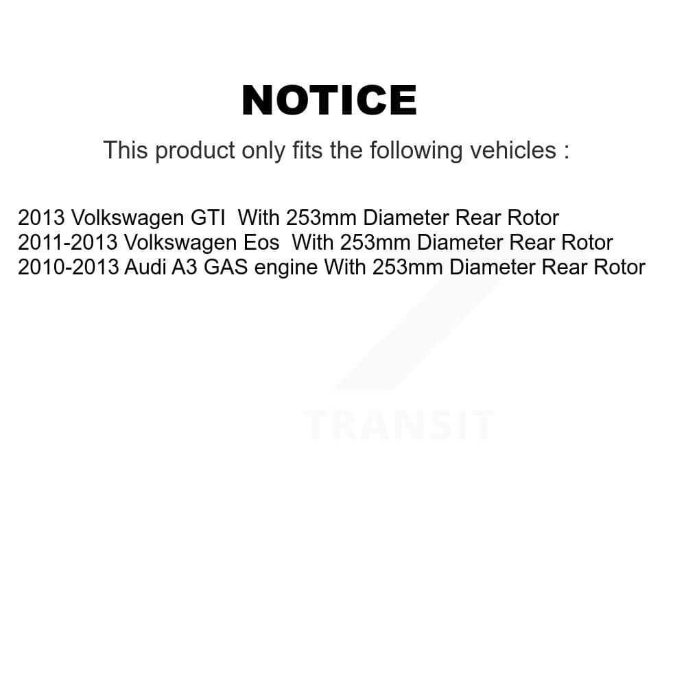 Transit Auto - KCD-100607S - Rear Disc Brake Kits image 24