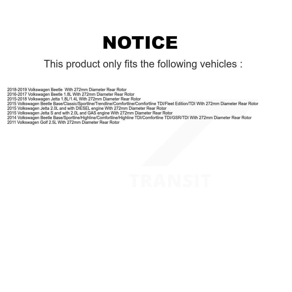 Transit Auto - KCD-101266N - Rear Disc Brake Kits image 24