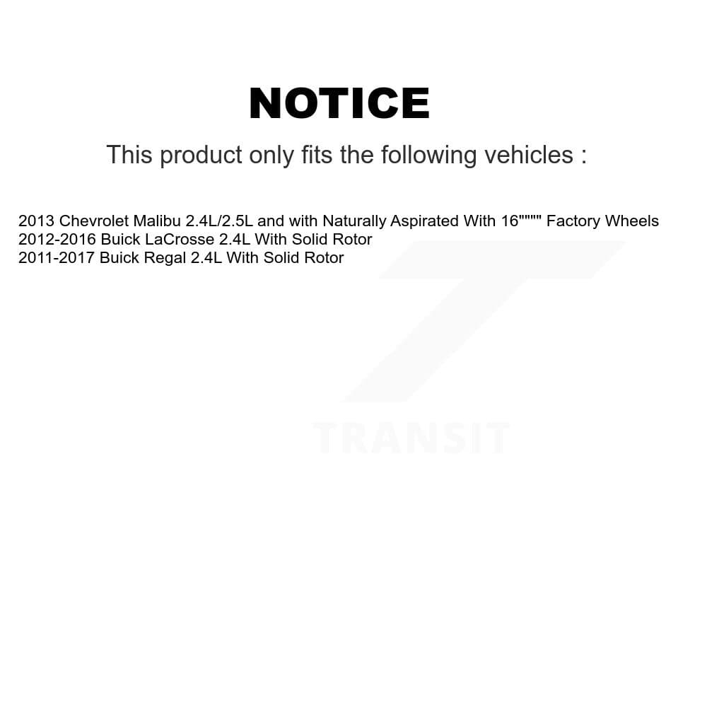 Transit Auto - KCD-101449N - Rear Disc Brake Kits image 24