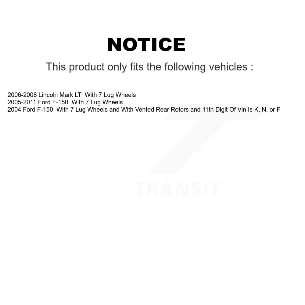 Transit Auto - KCD-101537N - Rear Disc Brake Kits image 24