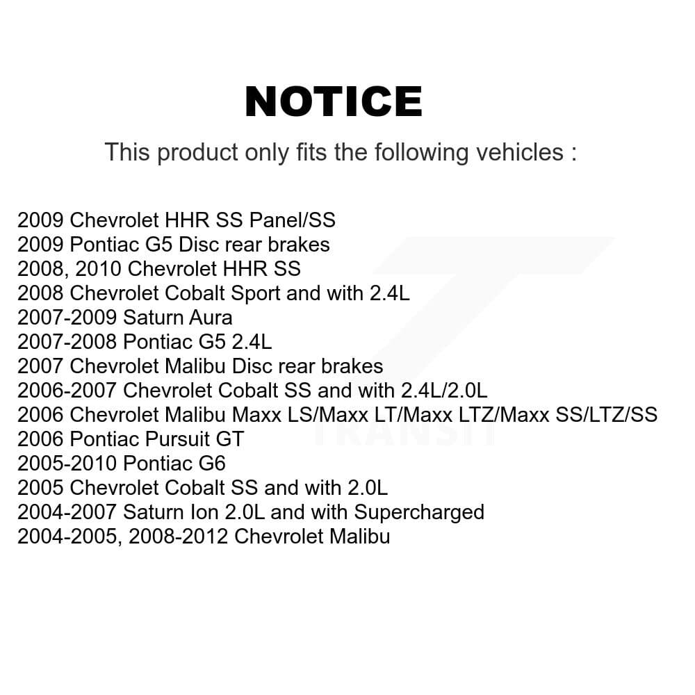 Transit Auto - KCG-100058S - Rear Disc Brake Kits image 24