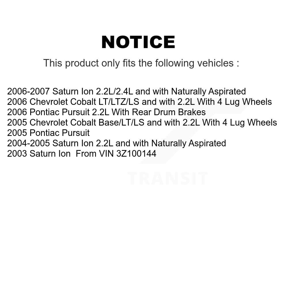 Transit Auto - KCG-100382P - Front and Rear Disc Brake Kits image 24