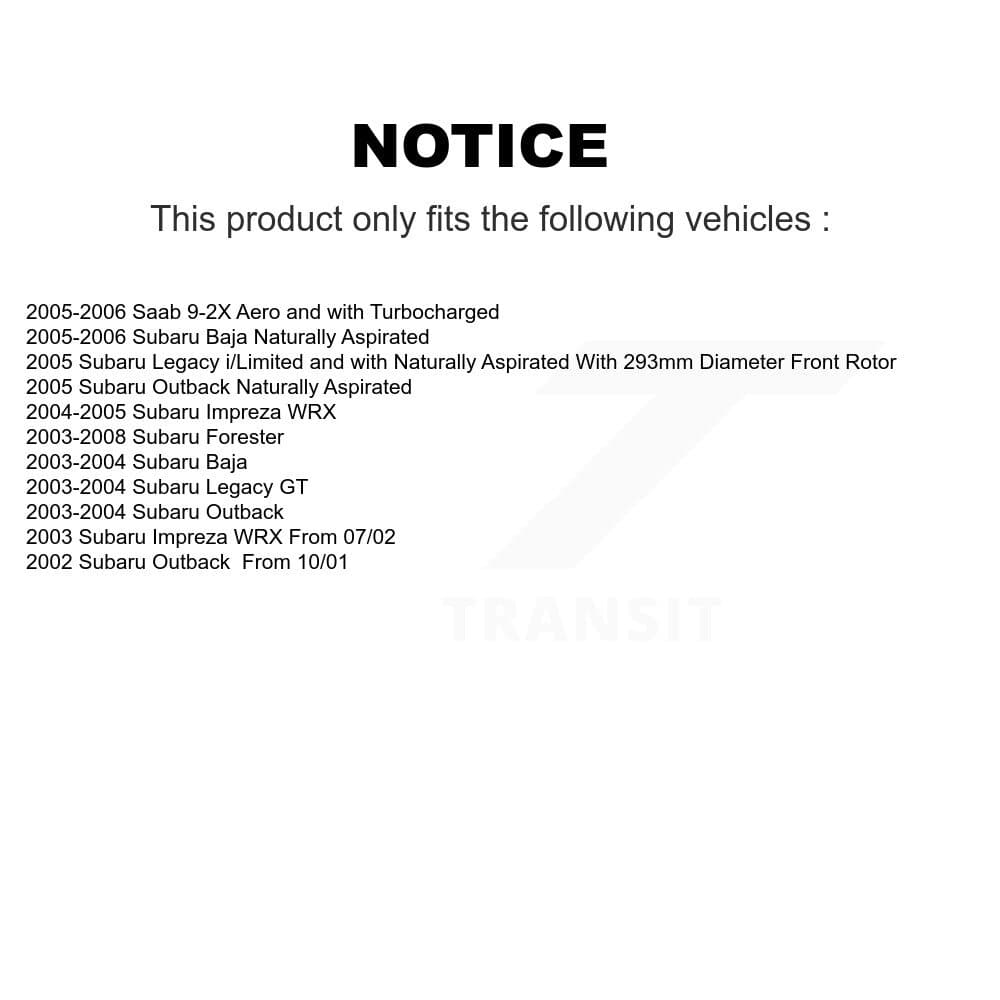Transit Auto - KCG-100593S - Front Disc Brake Kits image 24