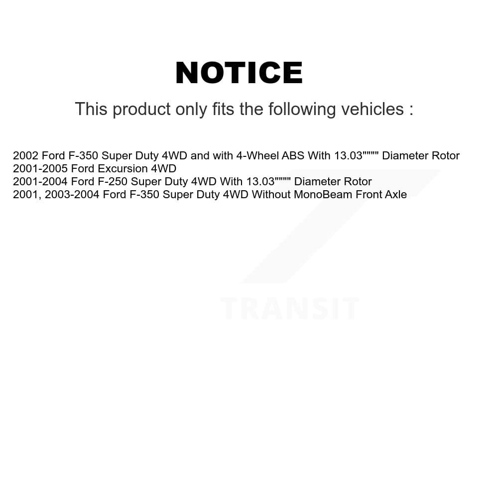 Transit Auto - KCG-100600T - Front Disc Brake Kits image 24