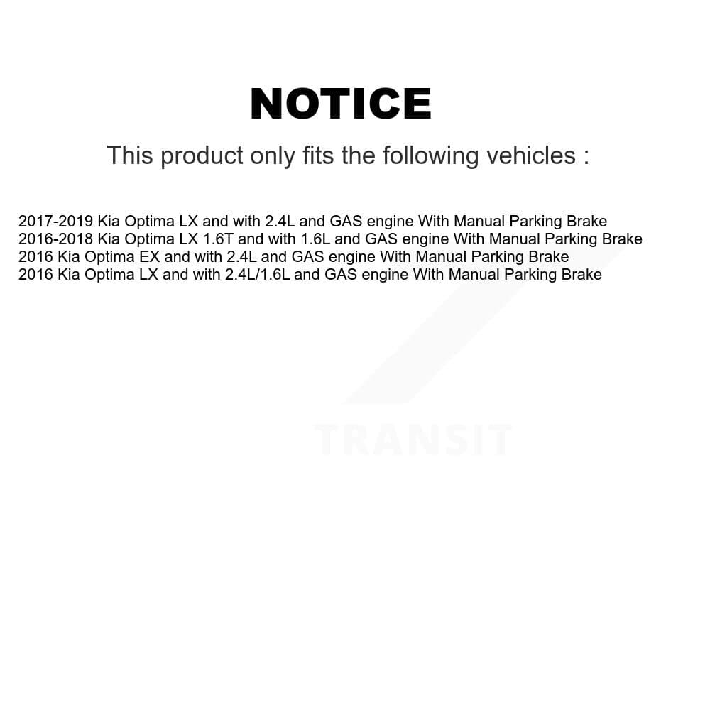 Transit Auto - KCG-102222N - Front and Rear Disc Brake Kits image 24