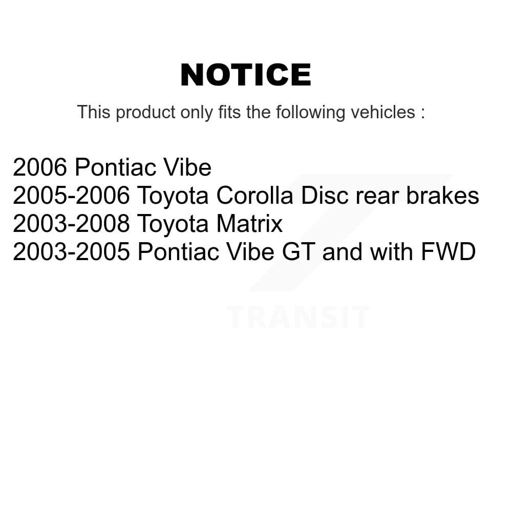 Transit Auto - KCN-100010 - Front and Rear Disc Brake Pad Kits image 14