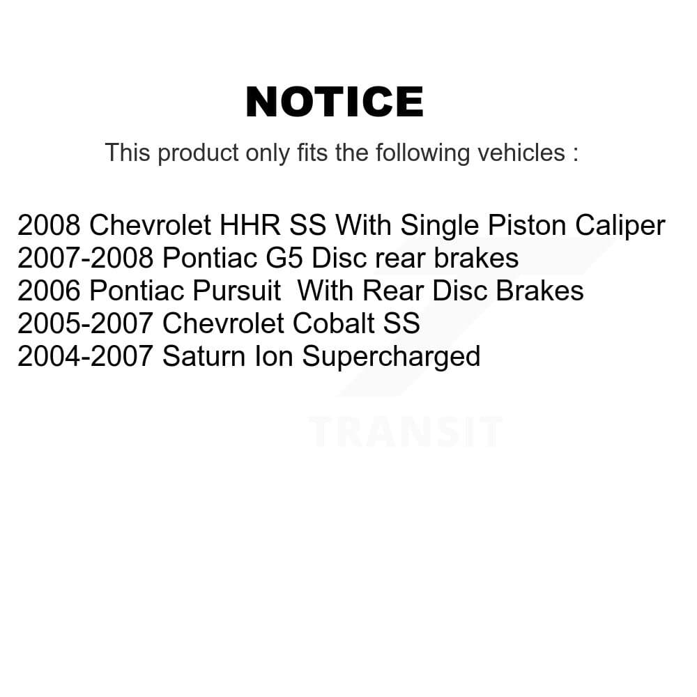 Transit Auto - KCN-100448 - Front and Rear Disc Brake Pad Kits image 14