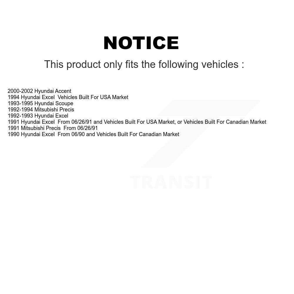 Transit Auto - KCN-100463 - Front and Rear Disc Brake Pad Kits image 14