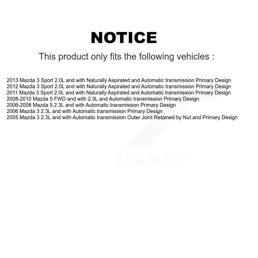 Kugel - KCV-100017 - Front CV Axle Shaft Kits image 12