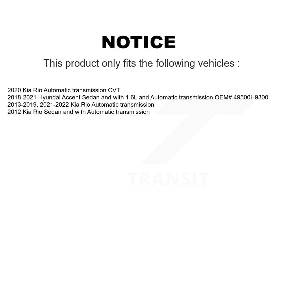 Kugel - KCV-100206 - Front CV Axle Shaft Kits image 12