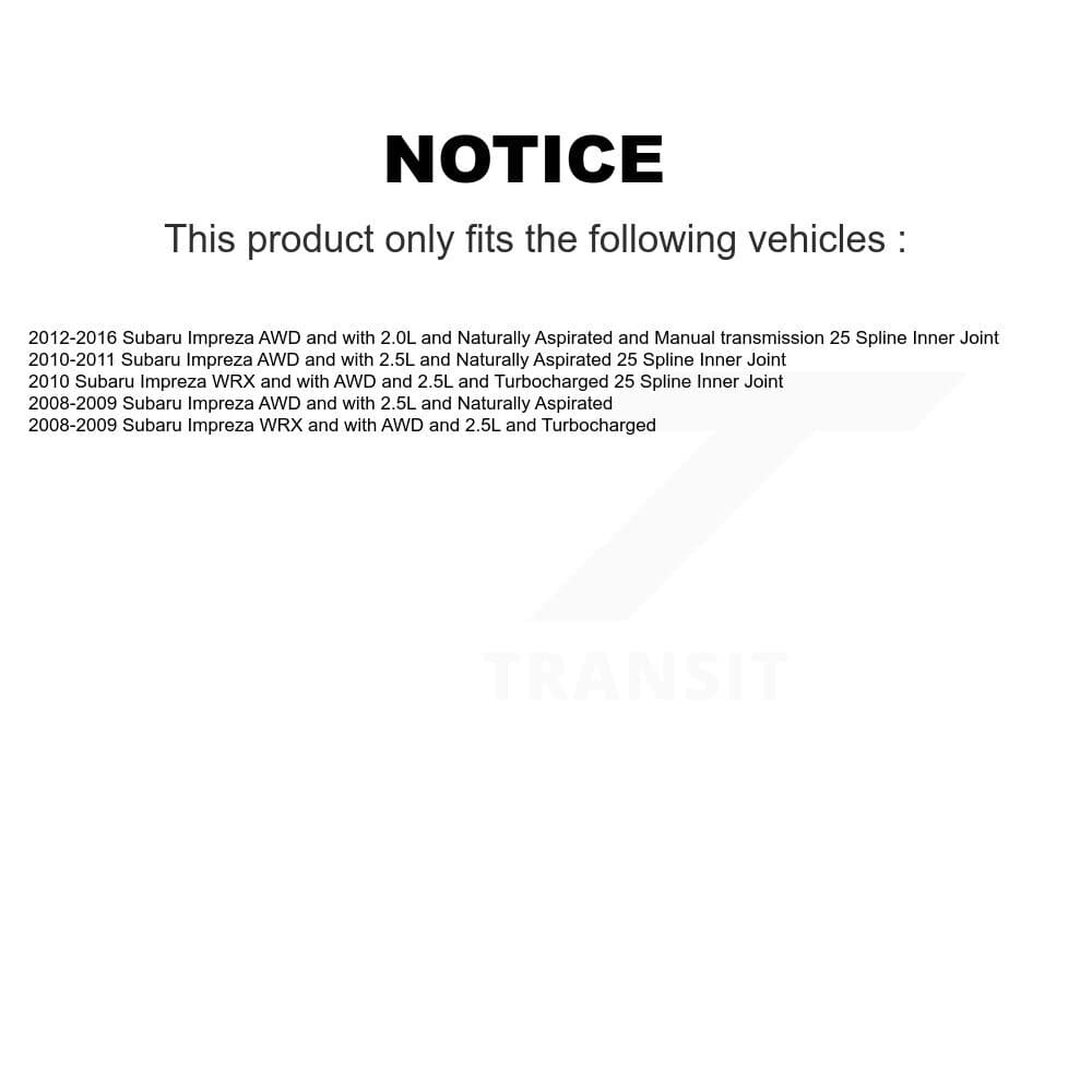 Kugel - KCV-100396 - Rear CV Axle Shaft Kits image 12