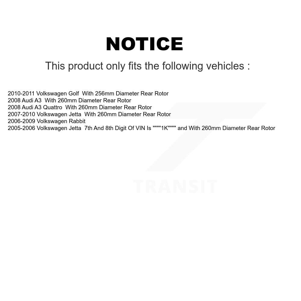 DS-One - KD-100154 - Rear Disc Brake Rotor Kits image 17