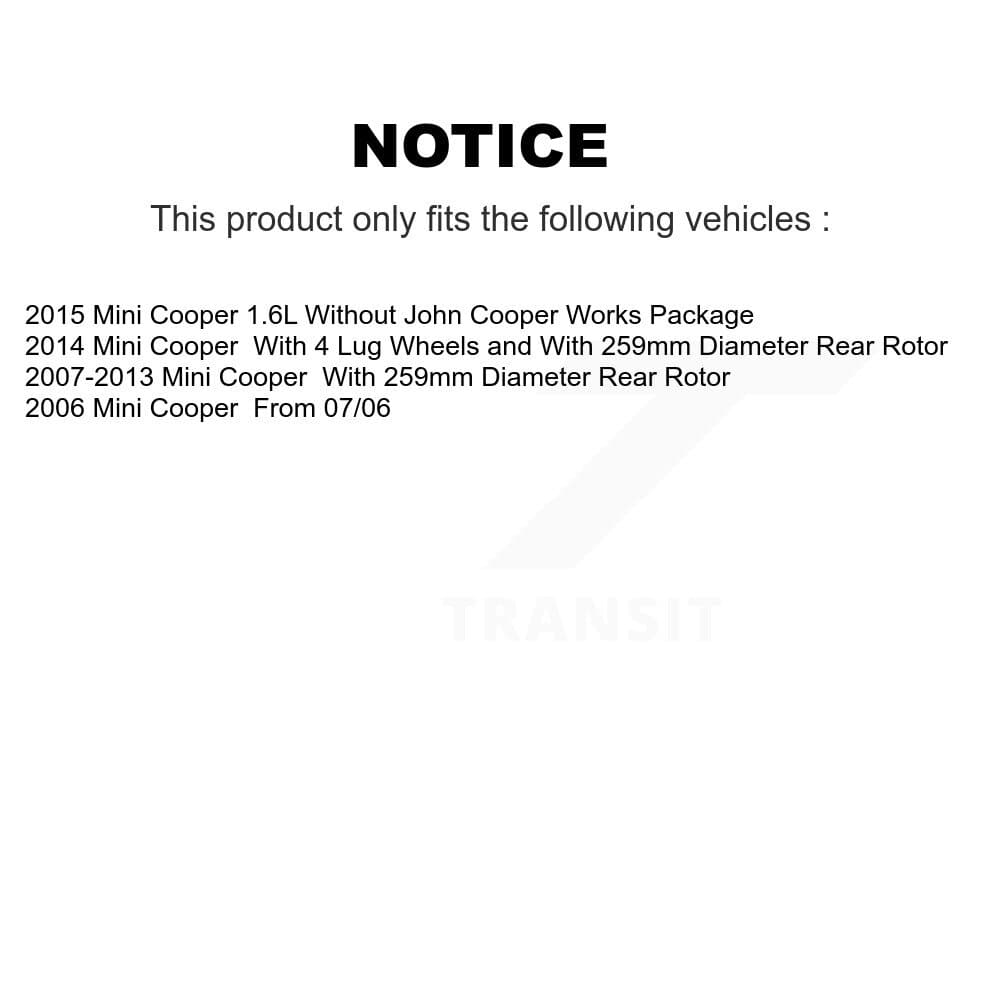 DS-One - KD-100164 - Rear Disc Brake Rotor Kits image 17