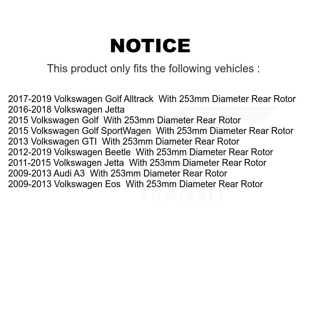 DS-One - KD-100178 - Rear Disc Brake Rotor Kits image 17