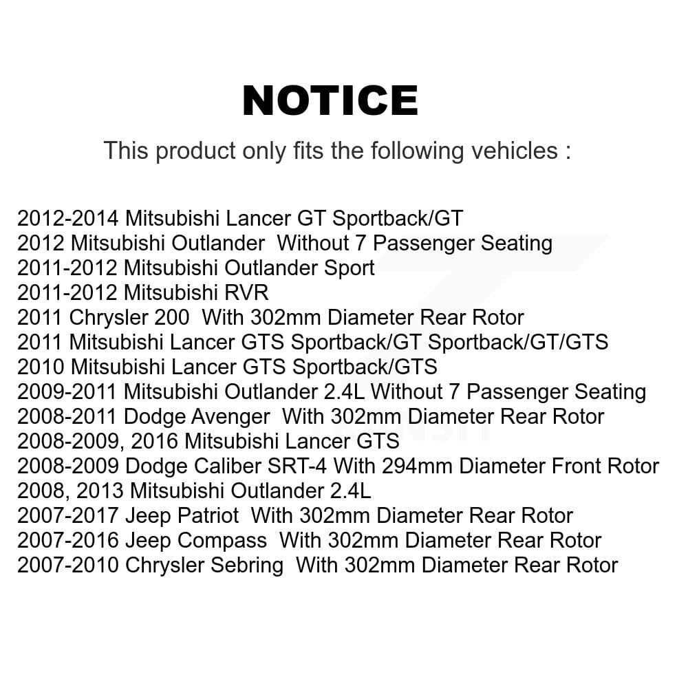 DS-One - KD-100249 - Front and Rear Disc Brake Rotor Kits image 17